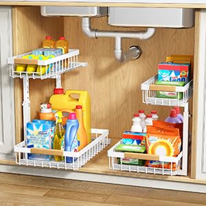 Organizador Bajo Fregadero de 2 Niveles