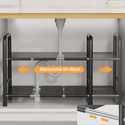 Estante Extensible y Ajustable para Debajo del Fregadero