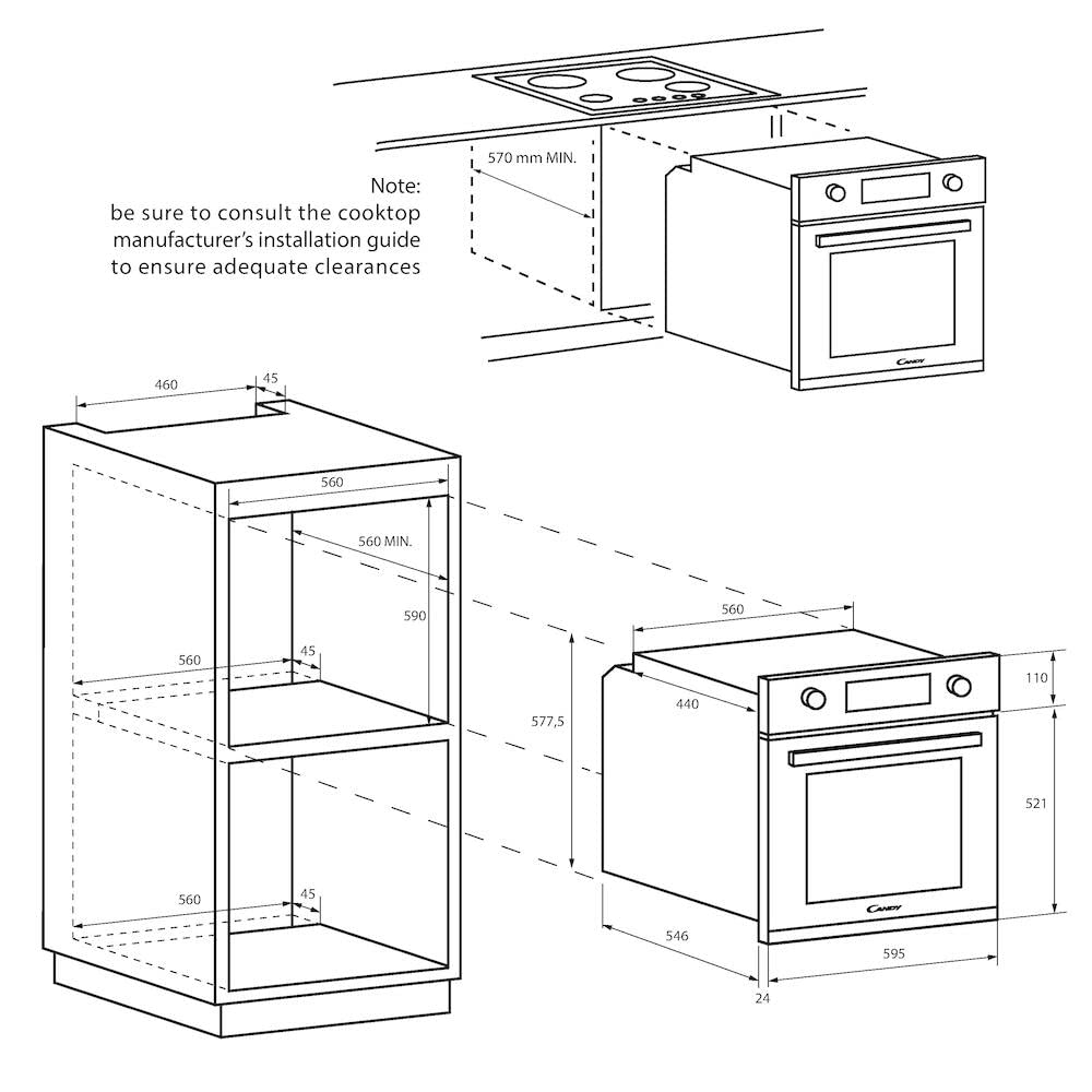 Candy FIDCP N615 L Horno Multifunción