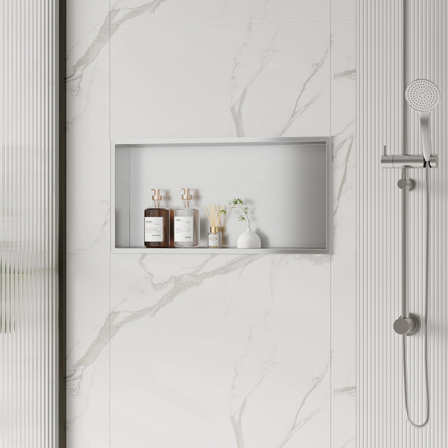 Neodrain Nicho de Ducha Empotrado con Estante (60x30 cm)