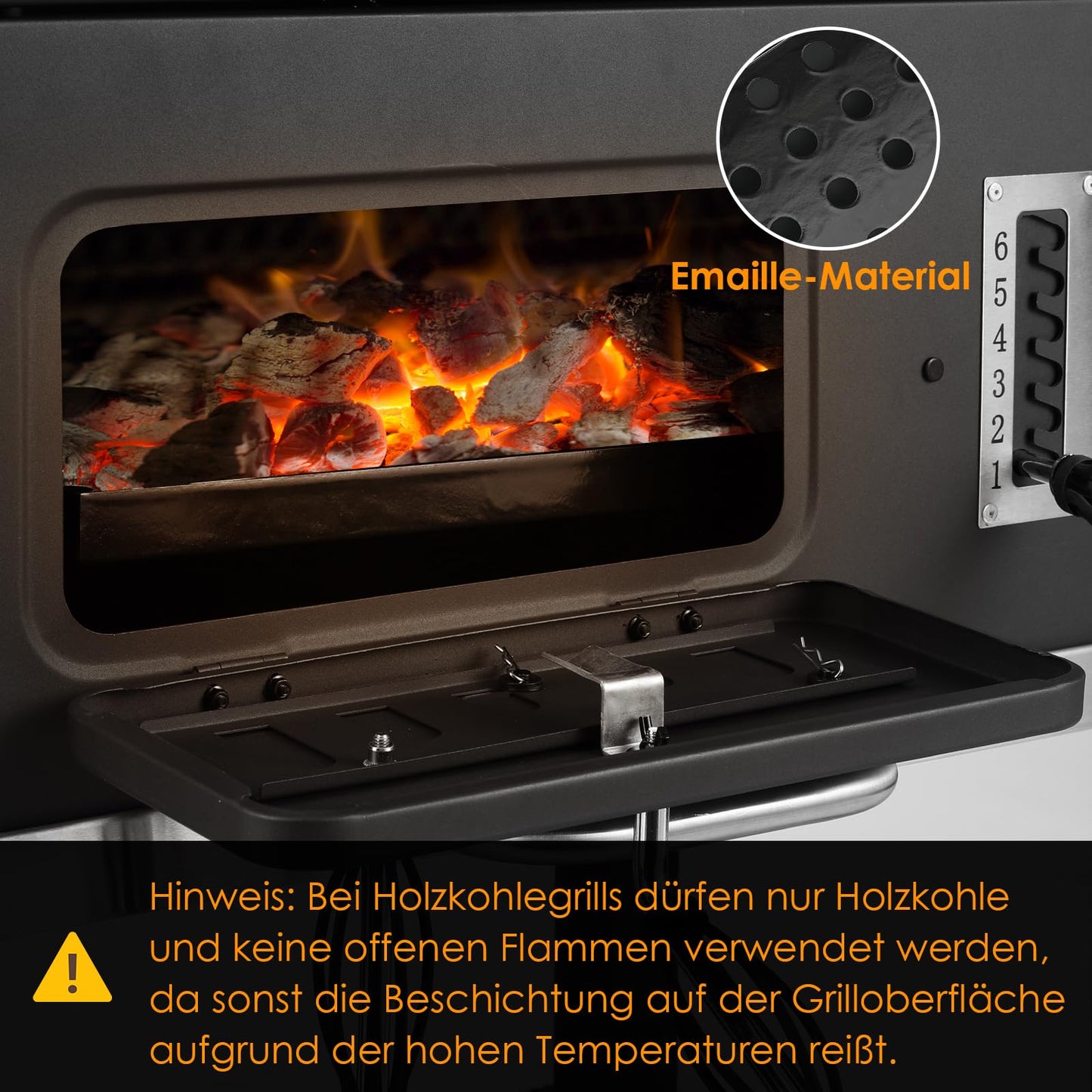 TLSUNNY Barbacoa de Carbón XXL