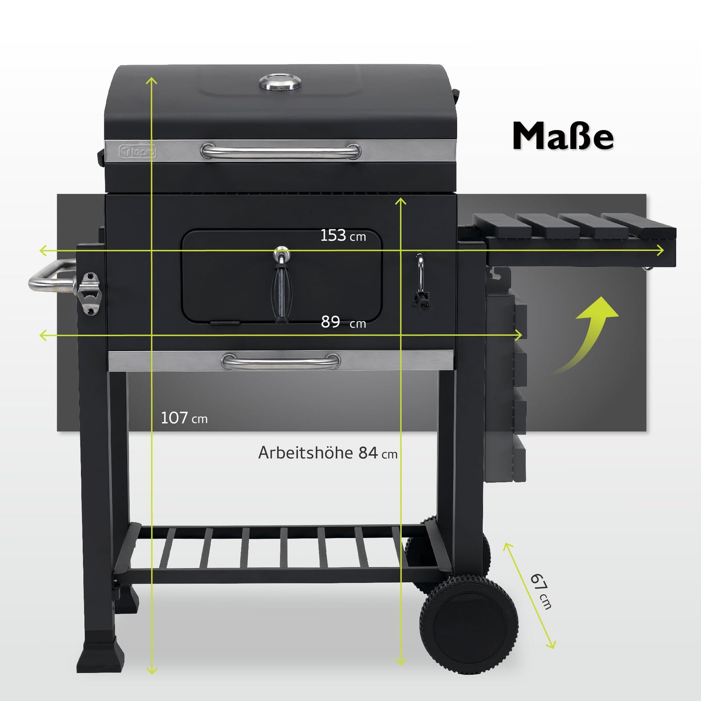 Tepro Toronto Click - Barbacoa de Carbón