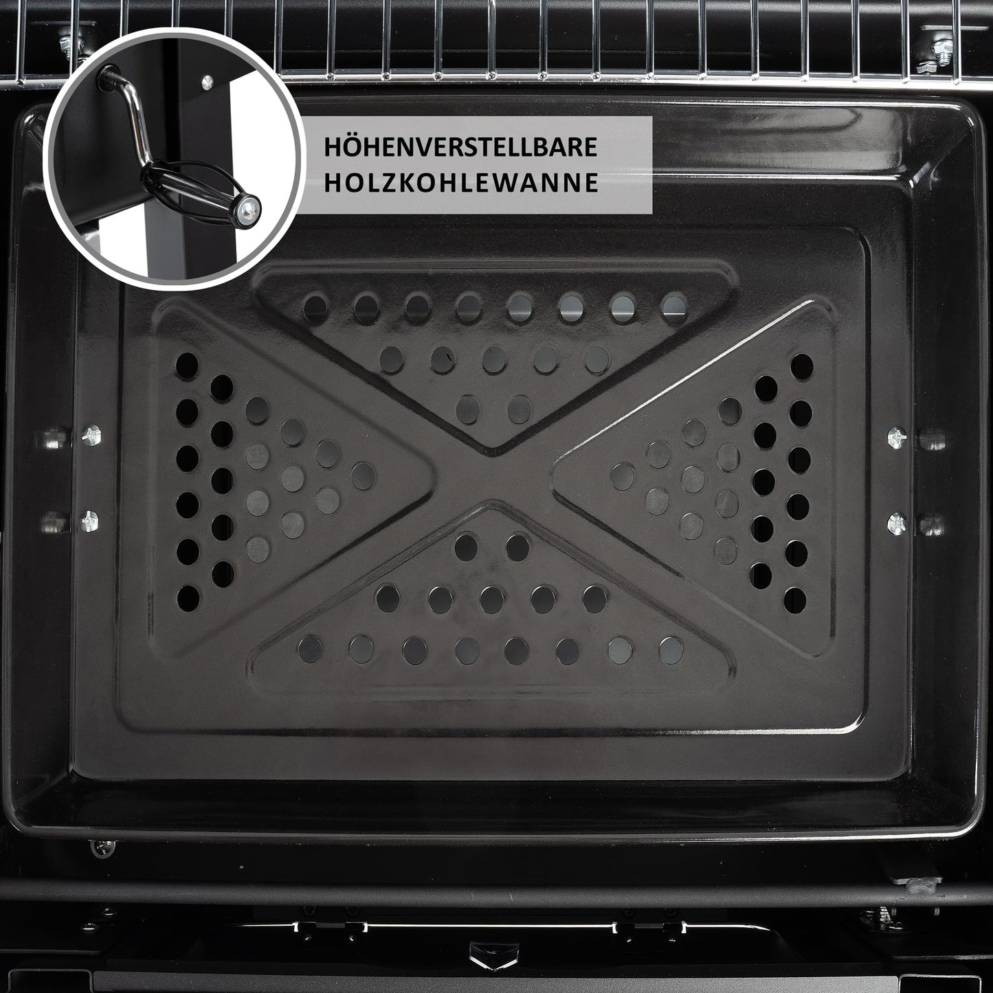 BBQ-Toro Carro Barbacoa de Carbón XXL con Tapa y Ahumador