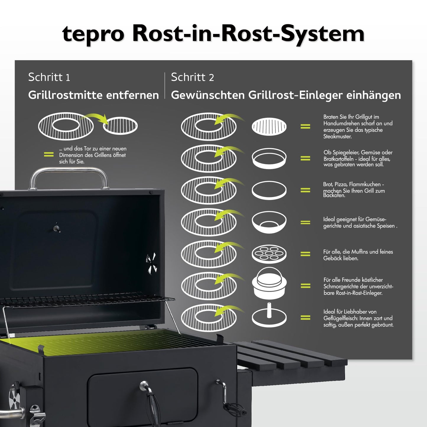Tepro Toronto Click - Barbacoa de Carbón