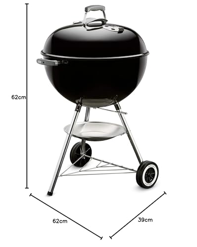 Weber Parrilla de carbón Classic Kettle, Ø 57 cm, negra (1341504)