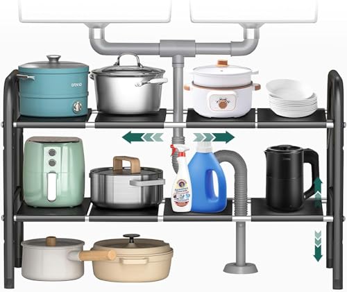 Estante Extensible y Ajustable para Debajo del Fregadero