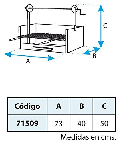 Imex El Zorro 71509 Cajón de Barbacoa Elevador