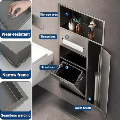 Nicho de Ducha Empotrado de Acero Inoxidable