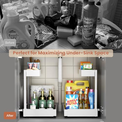 Maywise Organizador Expandible de 2 Niveles para Debajo del Fregadero