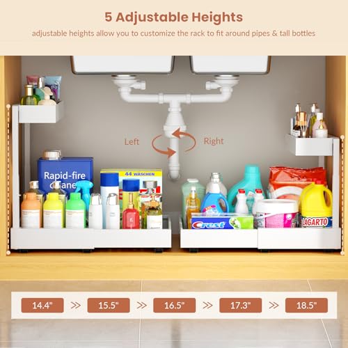 Maywise Organizador Expandible de 2 Niveles para Debajo del Fregadero