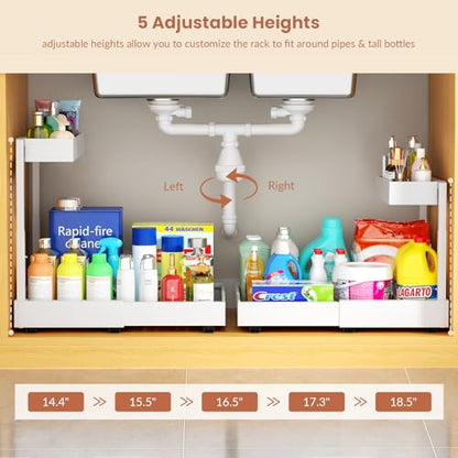 Maywise Organizador Expandible de 2 Niveles para Debajo del Fregadero