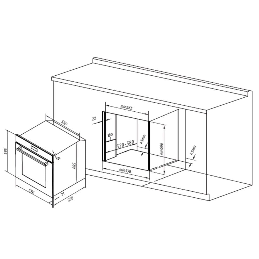 Cecotec Bolero Hexa C126000 Horno Integrable