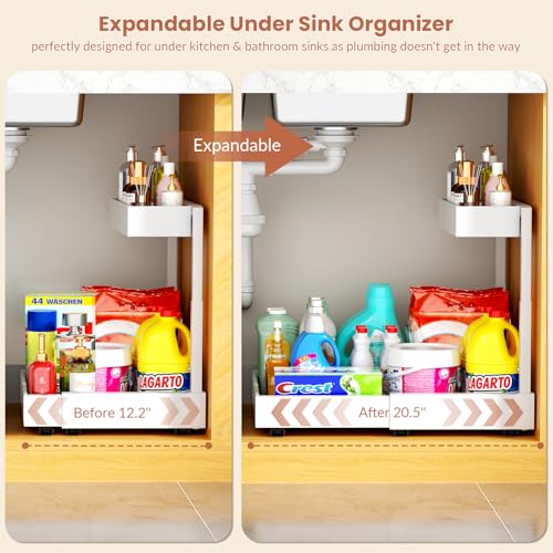 Maywise Organizador Expandible de 2 Niveles para Debajo del Fregadero