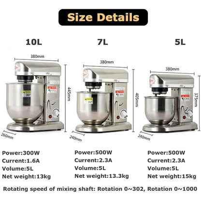 Batidora Amasadora Profesional para Repostería