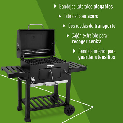 Amig Barbacoa de Carbón Portátil con Ruedas