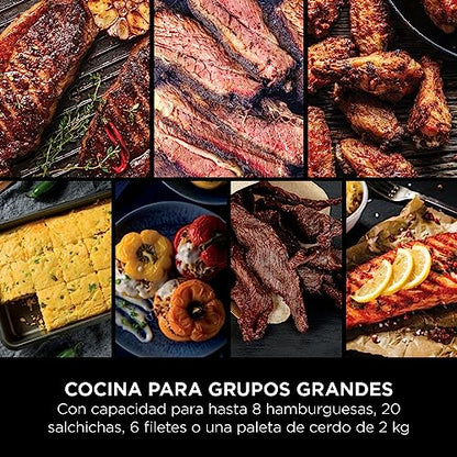 Ninja Woodfire Parrilla Eléctrica Exterior 7 en 1