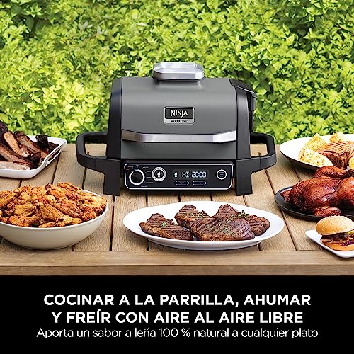 Ninja Woodfire Parrilla Eléctrica Exterior 7 en 1
