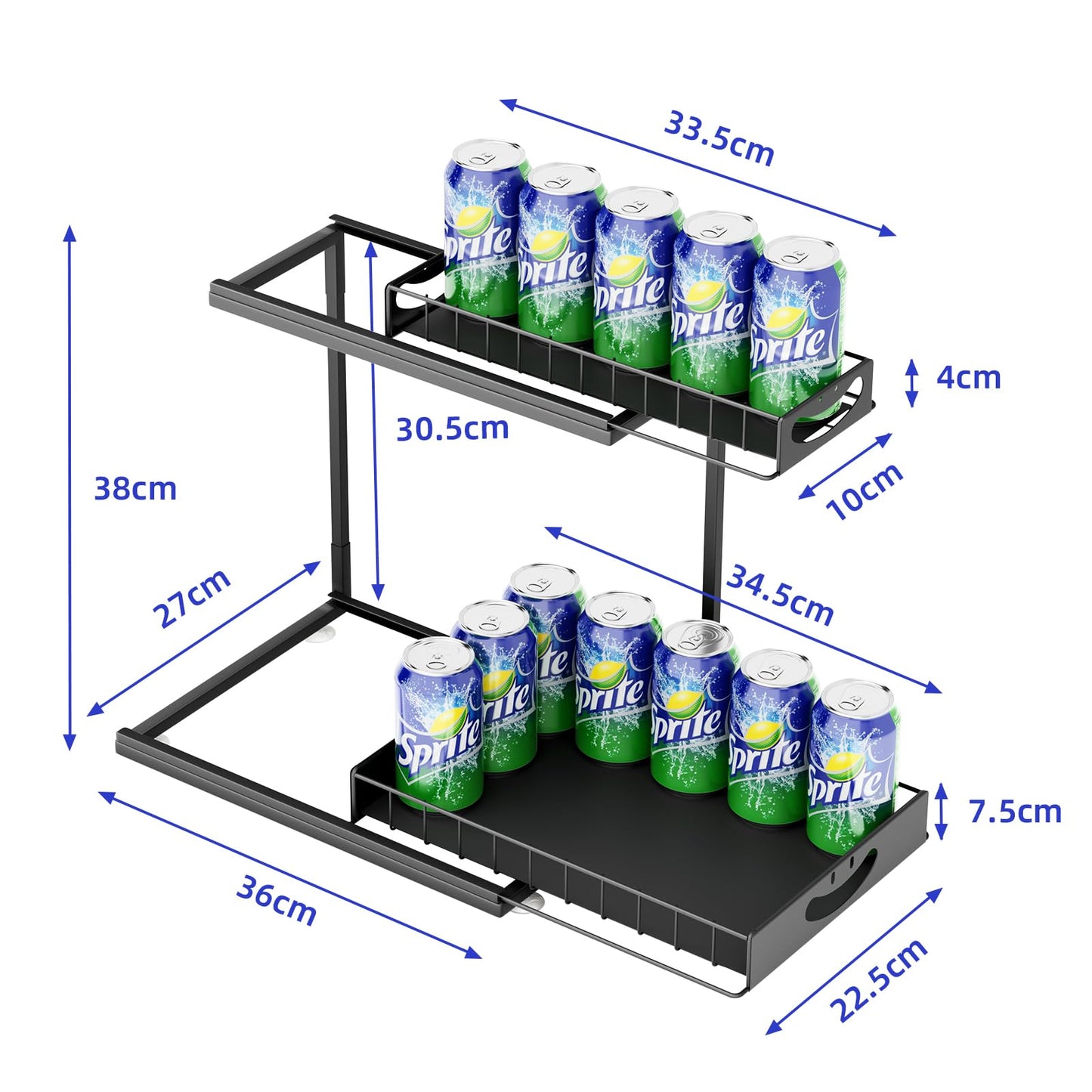 SUMAITech Organizador Metálico Bajo Fregadero