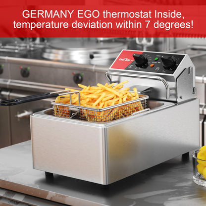 Freidora Eléctrica de Sobremesa CROSSON 6L