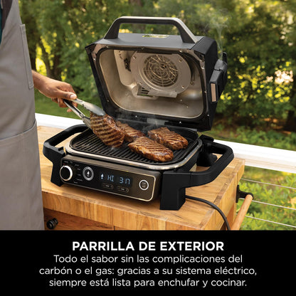 Ninja Woodfire Parrilla Eléctrica Exterior 7 en 1