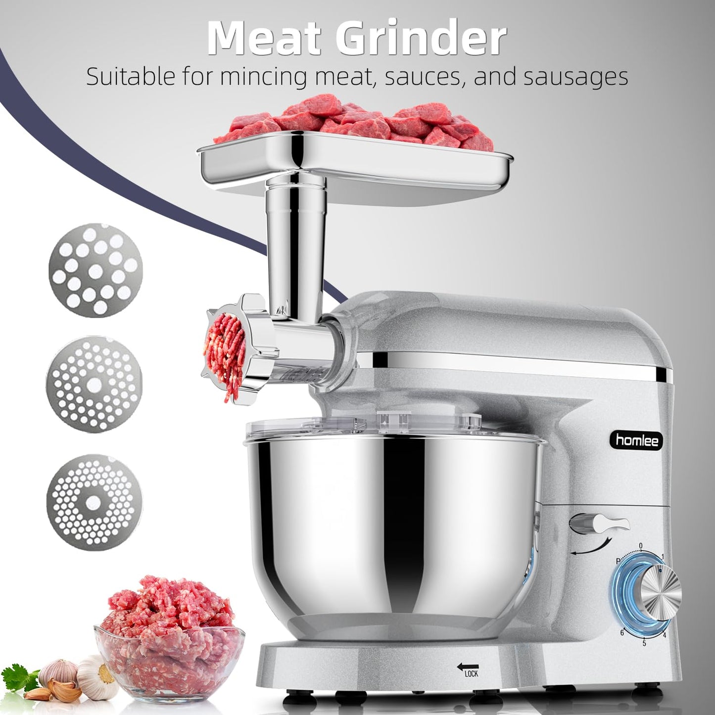 Homlee Robot de Cocina 3 en 1 Multifunción