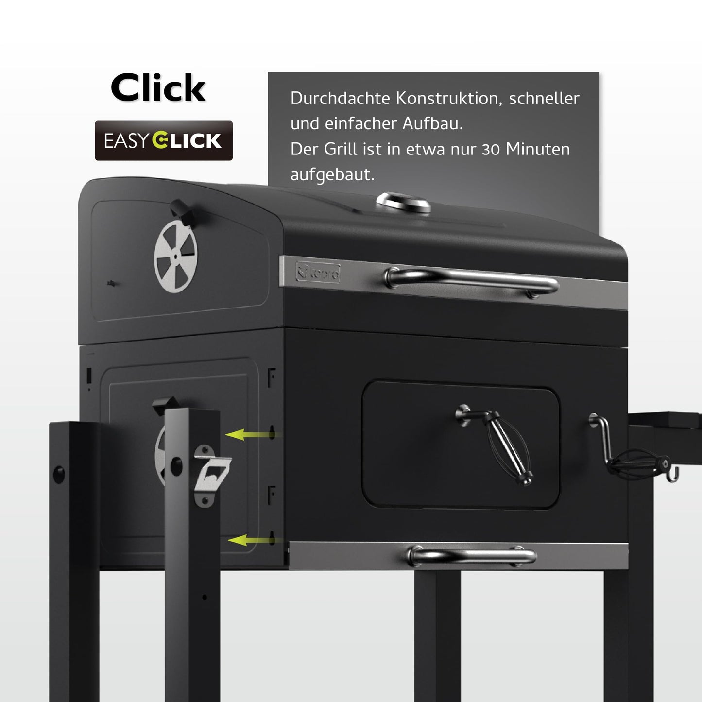 Tepro Toronto Click - Barbacoa de Carbón