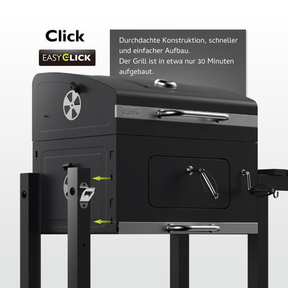 Tepro Toronto Click - Barbacoa de Carbón