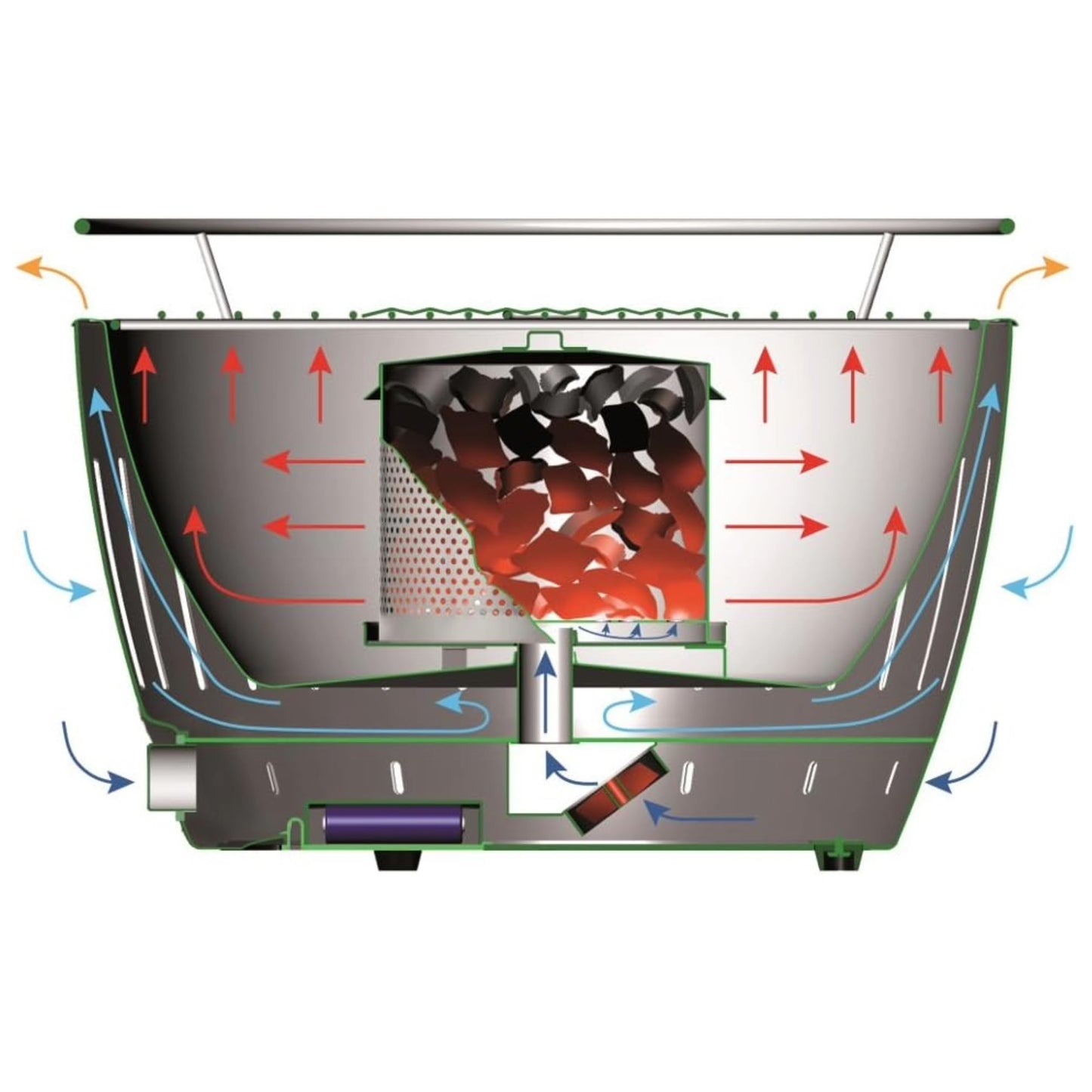 LotusGrill G-RO-34 Barbacoa de Carbón sin Humo