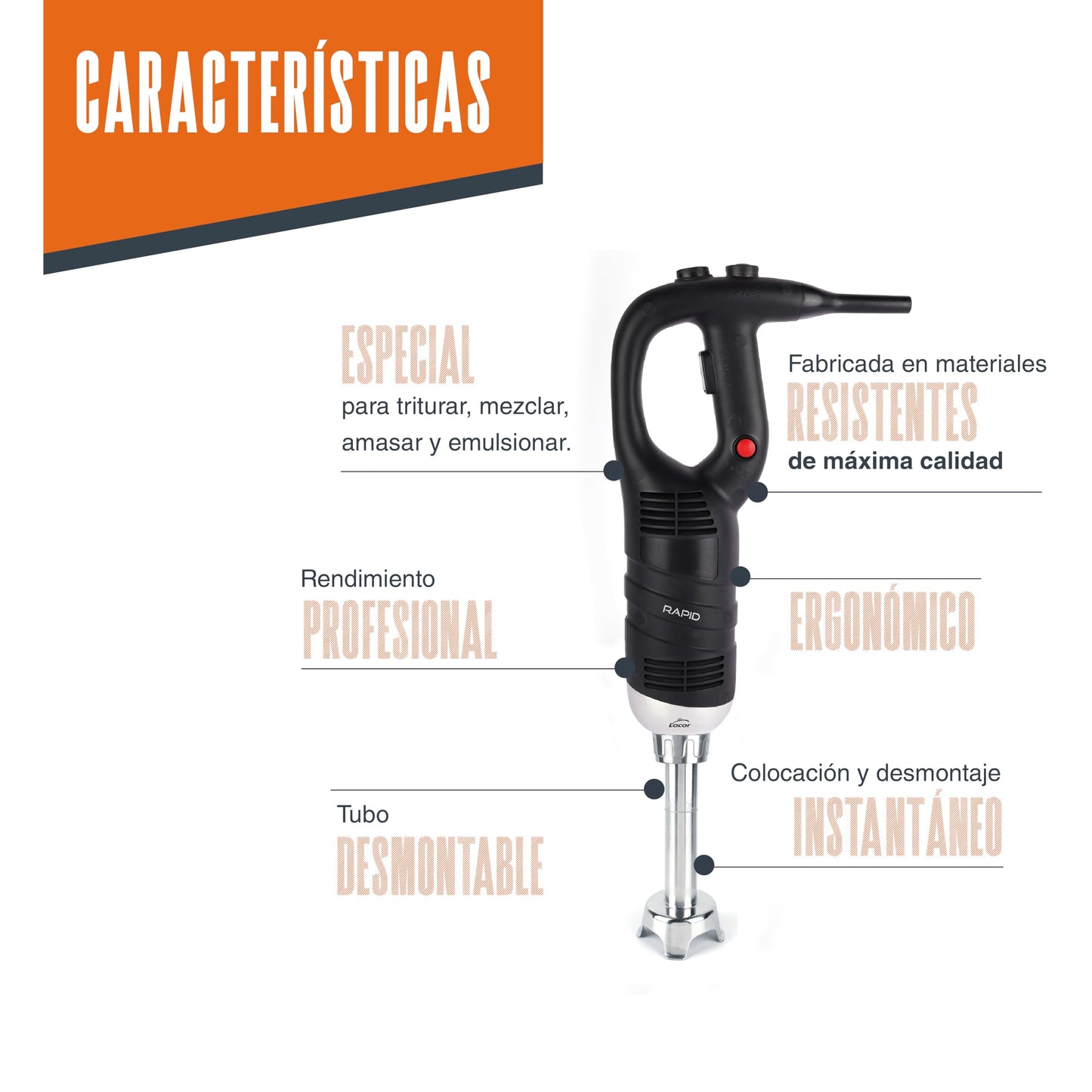 Lacor 69905 Batidor Profesional Rapid