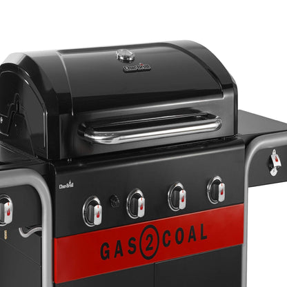 Char-Broil Gas2Coal 2.0 440 Barbacoa Híbrida de 4 Quemadores