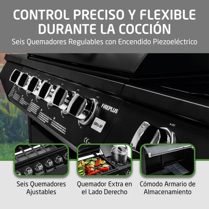 Amig Barbacoa de Gas Fireplus 6+1 XXL