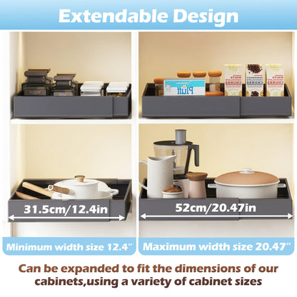 Organizadores Deslizantes Extensibles para Gabinetes de Cocina y Baño
