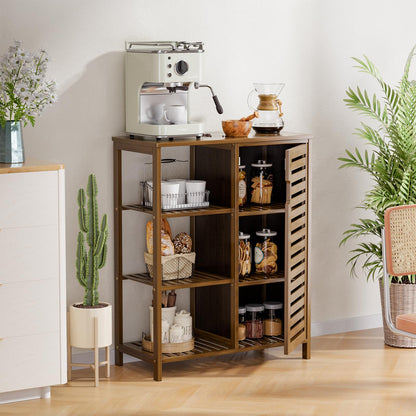 Armario de Baño de Bambú Color Nogal