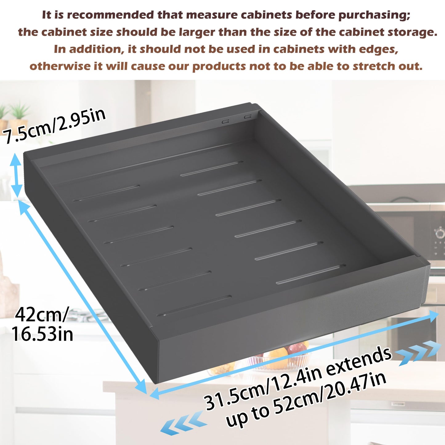 Organizadores Deslizantes Extensibles para Gabinetes de Cocina y Baño