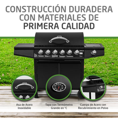Amig Barbacoa de Gas Fireplus 6+1 XXL